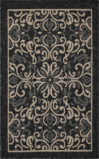 Nourison Caribbean CRB12 Charcoal Area Rug