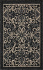 Nourison Caribbean CRB12 Charcoal Area Rug 1'9'' X 2'9''