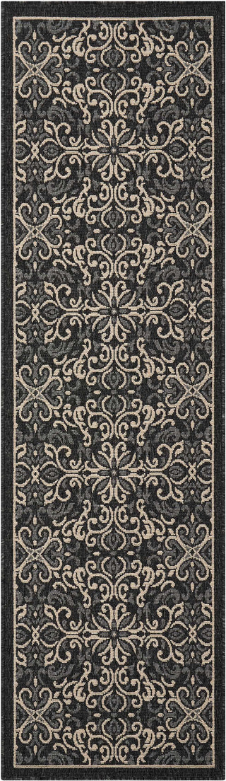 Nourison Caribbean CRB12 Charcoal Area Rug