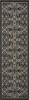Nourison Caribbean CRB12 Charcoal Area Rug 2'3'' X 7'6'' Runner