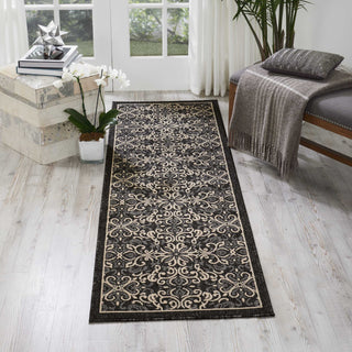 Nourison Caribbean CRB12 Charcoal Area Rug Room Image