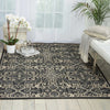 Nourison Caribbean CRB12 Charcoal Area Rug Room Image Feature