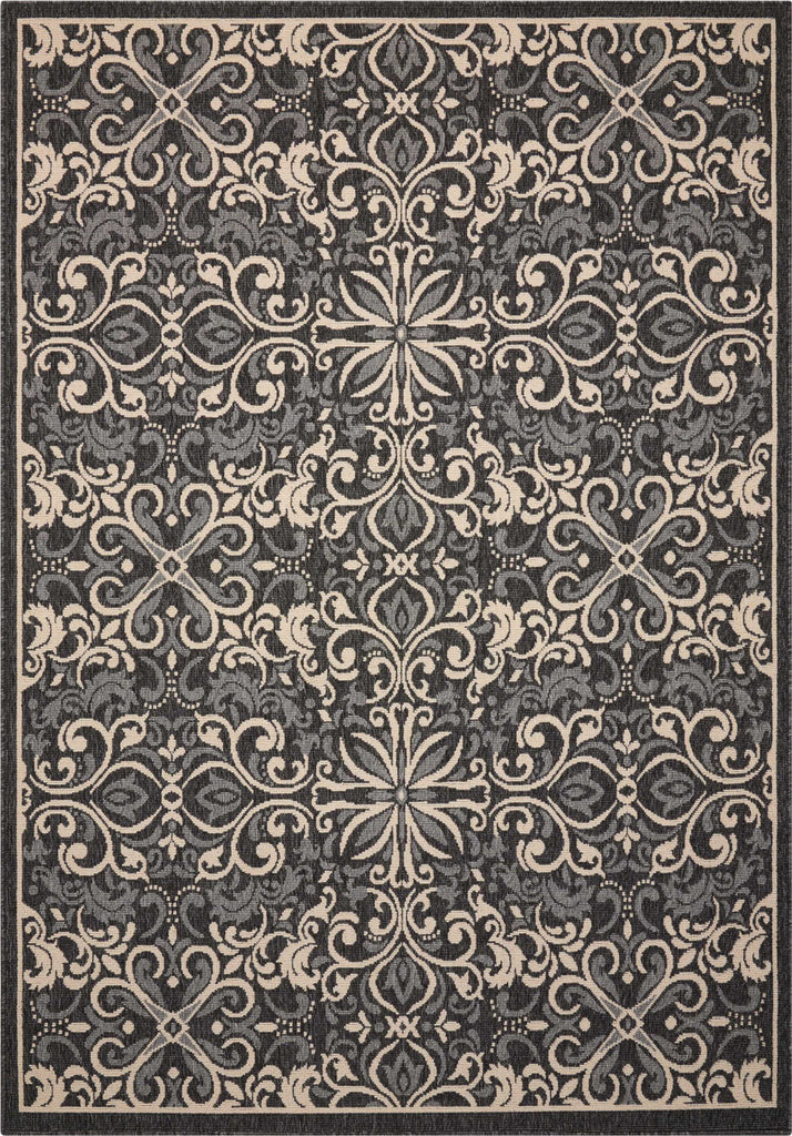 Nourison Caribbean CRB12 Charcoal Area Rug main image