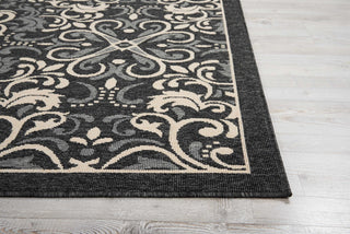 Nourison Caribbean CRB12 Charcoal Area Rug Detail Image