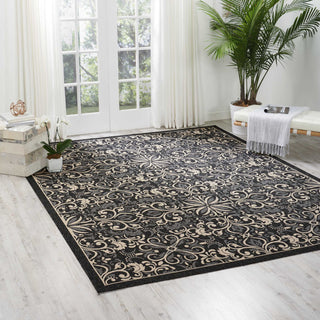 Nourison Caribbean CRB12 Charcoal Area Rug Room Image