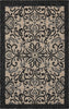 Nourison Caribbean CRB12 Ivory/Charcoal Area Rug 1'9'' X 2'9''