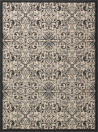 Caribbean CRB12 Ivory/Charcoal Area Rug by Nourison Main Image