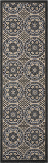 Nourison Caribbean CRB15 Ivory/Charcoal Area Rug