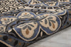Nourison Caribbean CRB15 Ivory/Charcoal Area Rug Detail Image