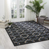 Nourison Caribbean CRB16 Charcoal Area Rug Room Image Feature