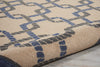 Nourison Caribbean CRB16 Ivory Blue Area Rug Detail Image