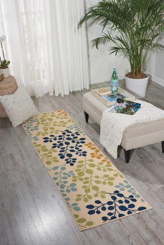 Nourison Caribbean CRB01 Ivory Area Rug Room Image