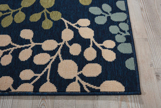 Nourison Caribbean CRB01 Navy Area Rug Detail Image