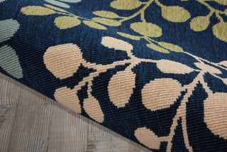 Nourison Caribbean CRB01 Navy Area Rug Detail Image