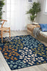 Nourison Caribbean CRB01 Navy Area Rug Room Image