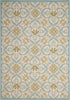 Nourison Caribbean CRB02 Ivory Blue Area Rug 5'3'' X 7'5''