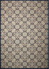 Nourison Caribbean CRB02 Ivory Navy Area Rug 9'3'' X 12'9''