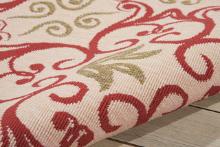 Nourison Caribbean CRB02 Ivory Rust Area Rug Detail Image