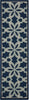 Nourison Caribbean CRB05 Navy Area Rug 2'3'' X 7'6'' Runner