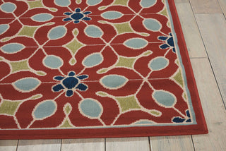 Nourison Caribbean CRB07 Rust Area Rug Detail Image