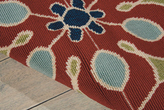 Nourison Caribbean CRB07 Rust Area Rug Detail Image