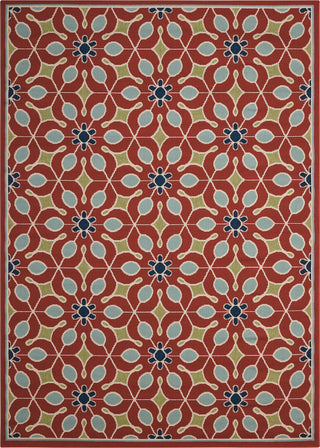 Nourison Caribbean CRB07 Rust Area Rug 