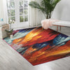 Nourison Celestial CES05 Burst Area Rug Room Image Feature