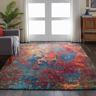 Nourison Celestial CES08 Atlantic Area Rug Room Scene Featired