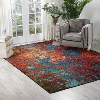 Nourison Celestial CES08 Atlantic Area Rug Room Scene 2