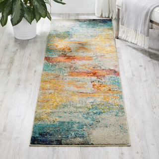 Nourison Celestial CES02 Sealife Area Rug Room Image