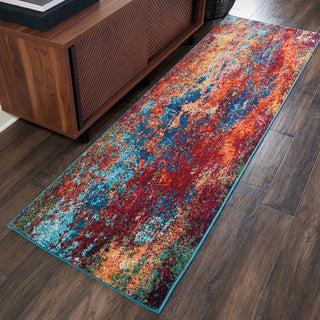 Nourison Celestial CES08 Atlantic Area Rug Room Scene 3