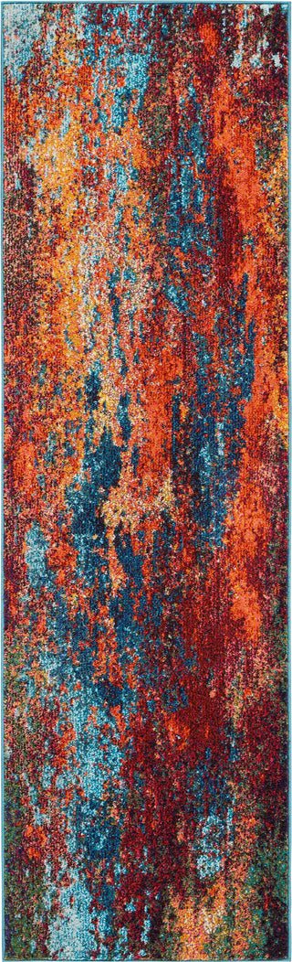 Nourison Celestial CES08 Atlantic Area Rug by Runner