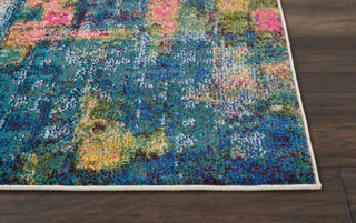 Celestial CES09 Blue/Yellow Area Rug by Nourison Detail Image