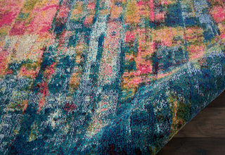 Celestial CES09 Blue/Yellow Area Rug by Nourison Detail Image