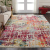 Celestial CES13 Pink/Multicolor Area Rug by Nourison