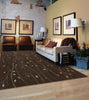 Nourison Cambridge CG04 Chocolate Area Rug 8' X 11' Living Space Shot Feature