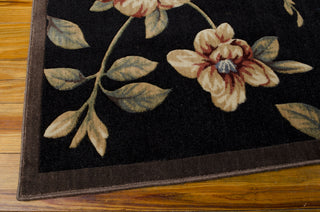 Nourison Cambridge CG08 Black Area Rug 8' X 11' Corner Shot