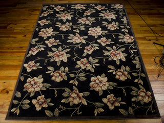 Nourison Cambridge CG08 Black Area Rug 8' X 11' Floor Shot Feature