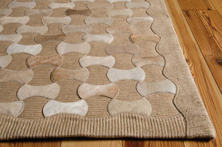 Nourison Chicago CHI01 Beige Area Rug by Joseph Abboud 6' X 8'