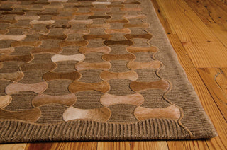 Nourison Chicago CHI01 Brown Area Rug by Joseph Abboud 6' X 8'