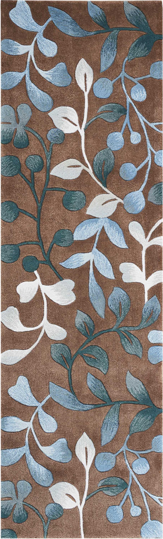 Nourison Contour CON02 Mocha Area Rug 2'3'' X 8' Runner