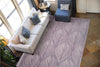 Nourison Contour CON06 Lavender Area Rug 5' X 8' Living Space Shot Feature
