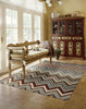 Nourison Contour CON23 Multicolor Area Rug 5' X 8' Living Space Shot Feature