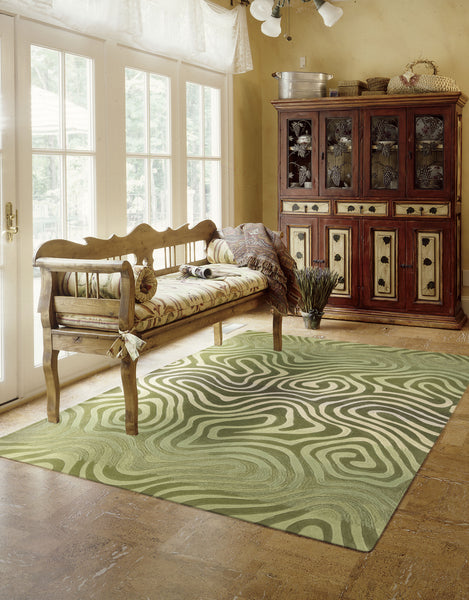 Nourison Contour CON24 Avocado Area Rug – Incredible Rugs and Decor
