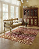 Nourison Contour CON25 Flame Area Rug 5' X 8' Living Space Shot Feature