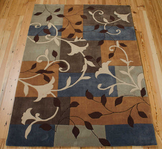 Nourison Contour CON01 Multicolor Area Rug Room Image Feature