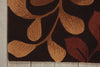 Nourison Contour CON02 Chocolate Area Rug Corner Image