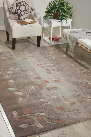 Nourison Contour CON03 Stone Area Rug Main Image Feature