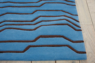 Nourison Contour CON04 Azure Area Rug Detail Image