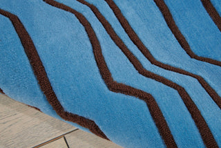 Nourison Contour CON04 Azure Area Rug Detail Image